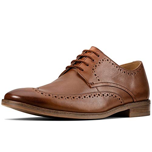 クラークス　革靴　Clarks ウイングチップ　ドレスシューズ　ブラウン Clarks｜クラークスのドレスシューズ（ウィングチップ）通販